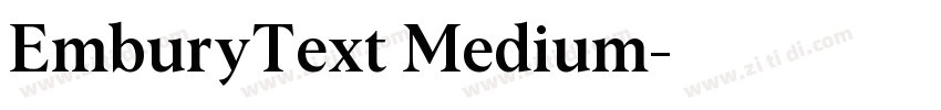 EmburyText Medium字体转换 EmburyText Medium字体转换